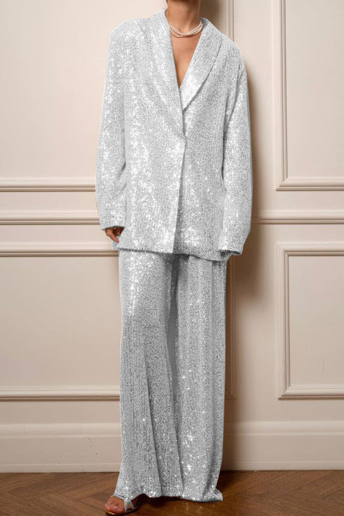 Sequined Suit Jacket