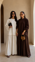 Oversized Sweatshirt Top & Maxi Skirt Set