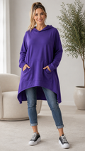 Asymmetrical Hooded Tunic