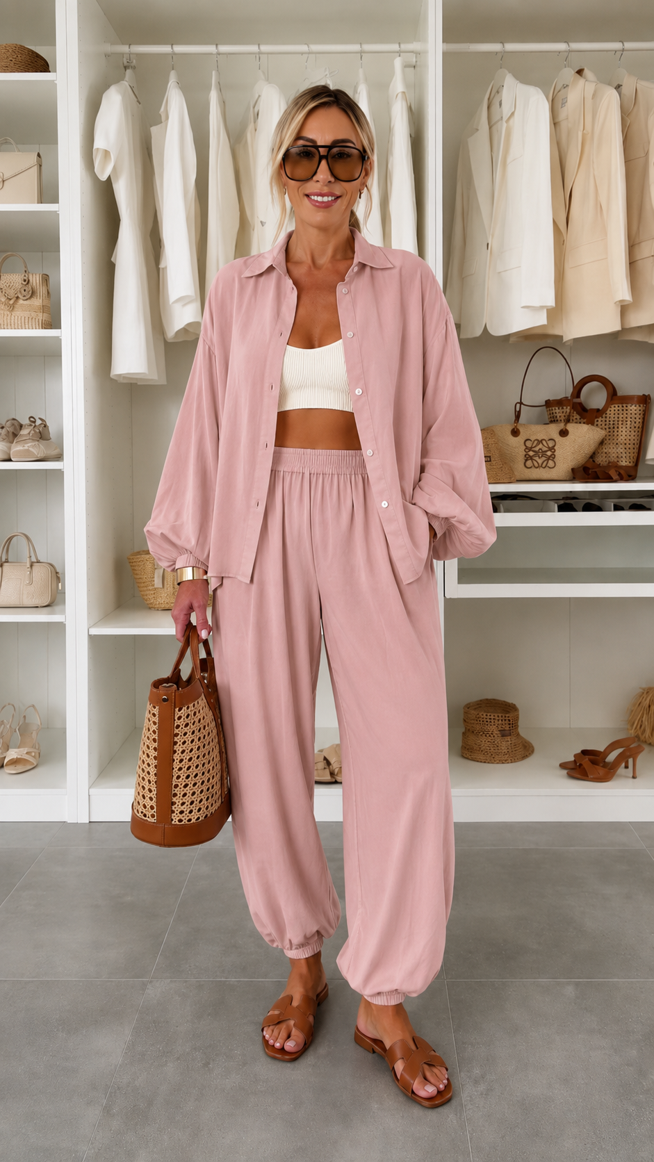 Relaxed Shirt & Jogger Pants Set