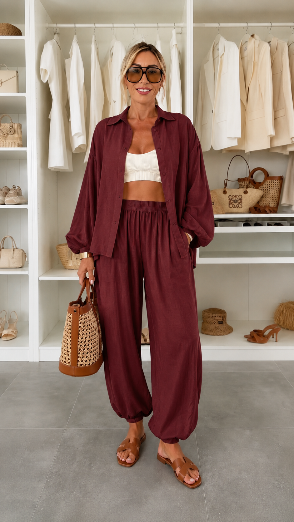 Relaxed Shirt & Jogger Pants Set