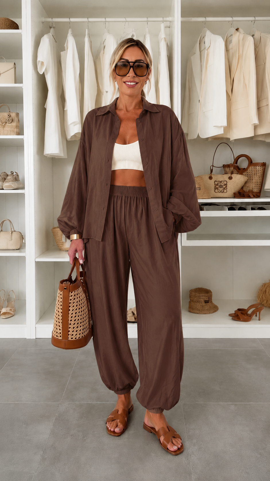Relaxed Shirt & Jogger Pants Set