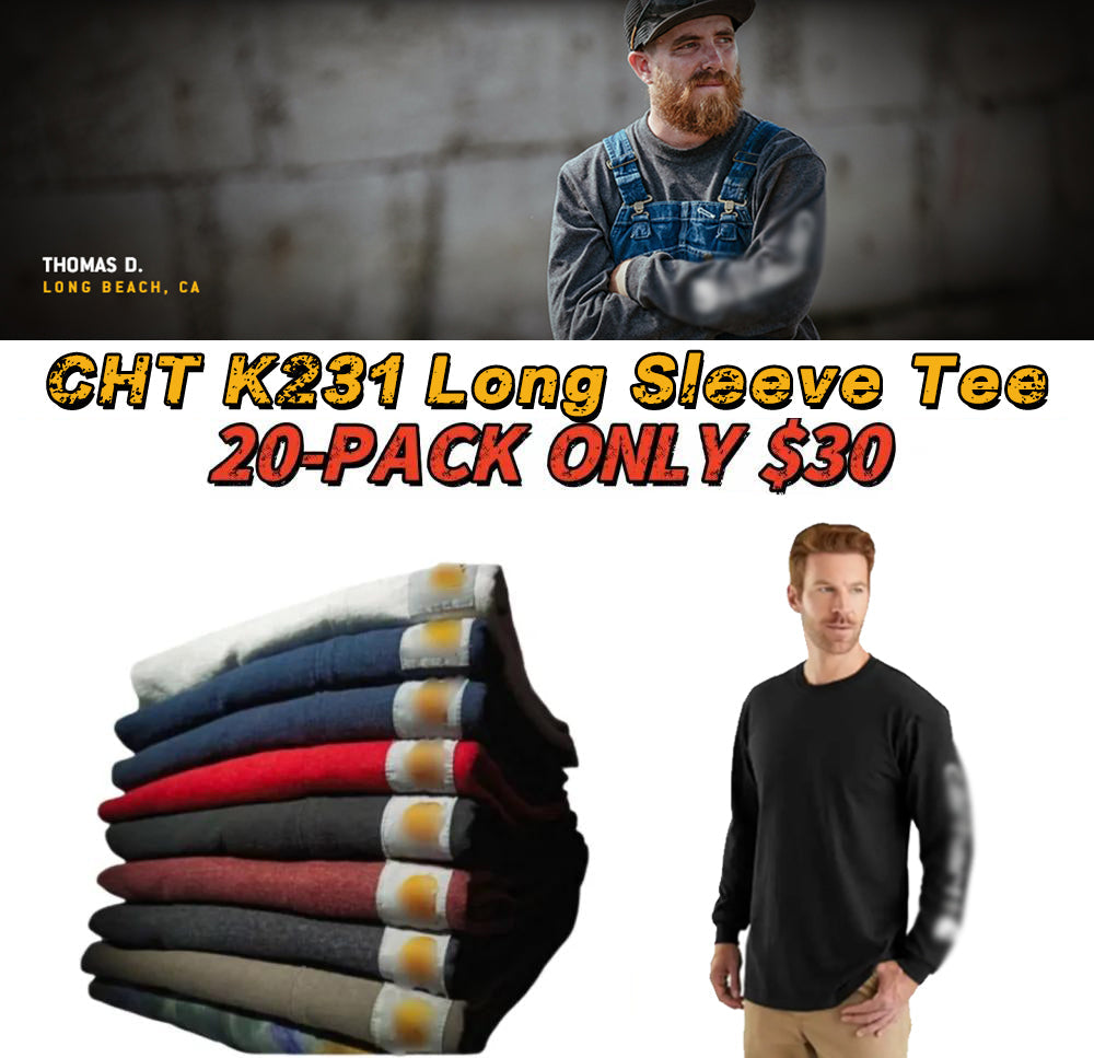 🔥Last Day Promotion! Men's K87 Workwear Loose Fit Heavyweight Short-Sleeve Pocket T-Shirt (Also Available in Big & Tall)